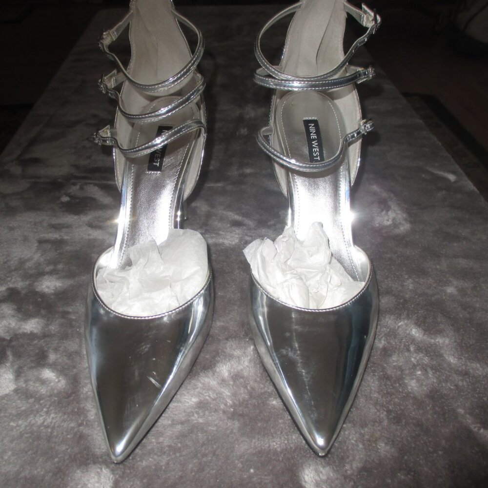 Nine West size 12 frann3 Silver 4